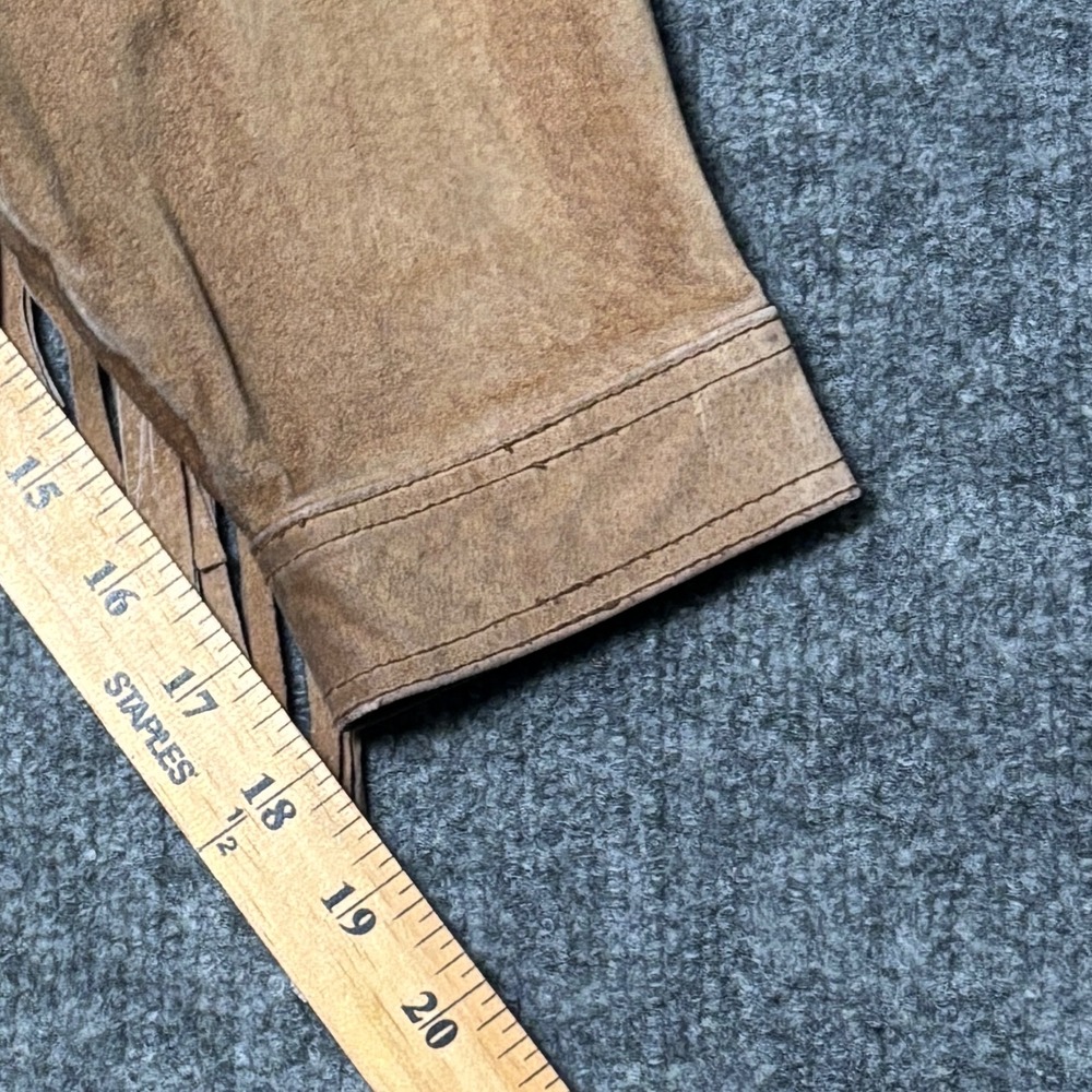 Hunters Run Suede Fringe Western Jacket Womens 1X Brown Vintage Cowgirl Boho - Picture 13 of 14